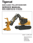 Tigercat 845C Feller Buncher Service Repair Manual (84511501-84512500, 84511861-84512500) - PDF File Download