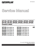 GP, DP Series Caterepillar Forklift Service Repair Manual - PDF File Download