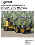 Tigercat 2160 Loader Forwarder Operator/User Manual (21600101-21600500) - PDF File Download