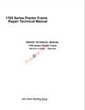 . Discover the comprehensive parts catalog manual for the John Deere 1705 Series Planter Frame Repair (TM131319). Essential for efficient maintenance and repairs.