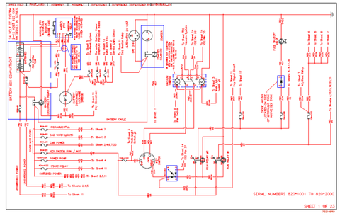 Tigercat L820D Feller Buncher Electrical Schematic Manual (82021001-82022000) - PDF File Download