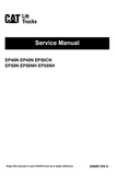 EP40N, EP45N, EP50N, EP50CN, EP50NH, EP55NH Caterepillar Forklift Service Repair Manual (658097) - PDF File Download