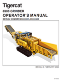 Tigercat 6900 Material Processing Operator/User Manual (69000001-69000500) - PDF File Download