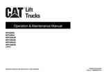 NPV20N3, NPV25N3, NPF20N3R, NPF25N3R, NPF20N3S, NPF25N3S Caterepillar Forklift Operation & Maintenance Manual - PDF File Download