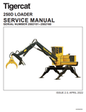 Tigercat 250D Loader Service Repair Manual (2502101-2504500, 2502151-2502160) - PDF File Download