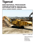 Tigercat 6500 Material Processing Operator's/User Manual (65000001-65000500) - PDF File Download