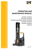 NR Series Caterpillar Forklift Operation & Maintenance Manual - PDF File Download