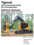 Tigercat L822C Feller Buncher Service Repair Manual (82221001-82223000, 82222001-82223000) - PDF File Download