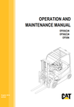 EP25N, EP30N, EP35N Caterepillar Forklift Operation & Maintenance Manual (623322) - PDF File Download