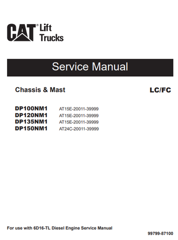 6D16-TL Caterepillar Diesel Engine (Forklift) Service Repair Manual - PDF File Download