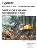 Tigercat 870C Feller Buncher Operator/User Manual (87011501-87013500, 87012601-87013500) - PDF File Download