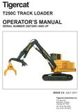 Tigercat T250C Loader Operator/User Manual (250T2001-250T2100) - PDF File Download