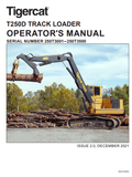 Tigercat T250D Loader Operator/User Manual (250T2101-250T3500, 250T3001-250T3500) - PDF File Download