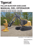 Tigercat 845E Feller Buncher Operator/User Manual (84513001-84513500) - PDF File Download