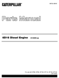 6D16 Caterepillar Diesel Engine Parts Catalogue Manual - PDF File Download