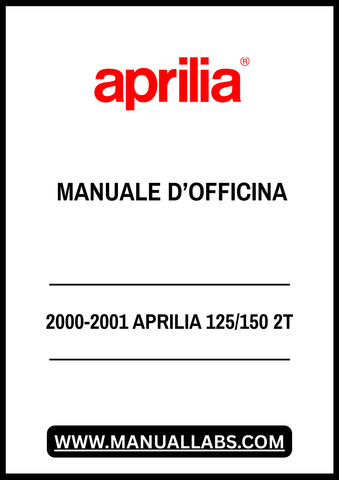Unlock the full potential of your 2000-2001 Aprilia 125/150 2T with our comprehensive workshop manual in PDF format. This essential guide provides detailed insights into maintenance, repairs, and troubleshooting, ensuring your motorcycle runs smoothly and efficiently.
