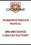 2000-2003 DODGE CARAVAN FACTORY WORKSHOP SERVICE MANUAL - PDF