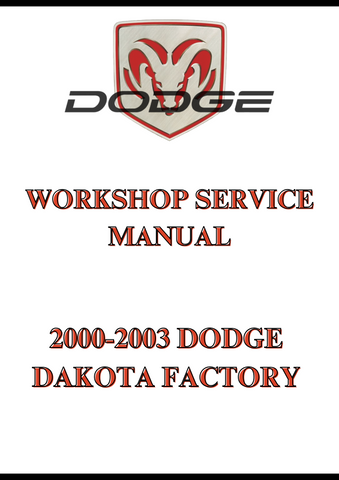 2000-2003 DODGE DAKOTA FACTORY WORKSHOP SERVICE MANUAL - PDF