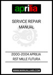 UNLOCK THE FULL POTENTIAL OF YOUR 2000-2004 APRILIA RST MILLE FUTURA WITH OUR COMPREHENSIVE SERVICE REPAIR MANUAL IN PDF FORMAT. THIS ESSENTIAL GUIDE PROVIDES DETAILED INSTRUCTIONS, DIAGRAMS, AND TROUBLESHOOTING TIPS TO HELP YOU MAINTAIN AND REPAIR YOUR MOTORCYCLE WITH CONFIDENCE.