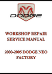 2000-2005 DODGE NEO FACTORY WORKSHOP REPAIR SERVICE MANUAL - PDF