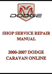 2000-2007 DODGE CARAVAN ONLINE SHOP SERVICE REPAIR MANUAL - PDF