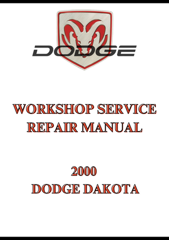 2000 DODGE DAKOTA WORKSHOP SERVICE REPAIR MANUAL - PDF