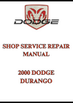 2000 DODGE DURANGO SHOP SERVICE REPAIR MANUAL - PDF