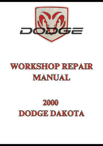 2000 DODGE DAKOTA WORKSHOP REPAIR MANUAL - PDF