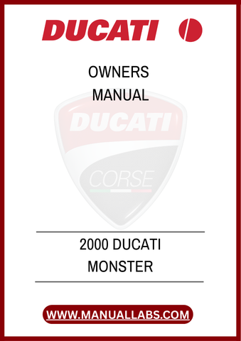 INVEST IN YOUR DUCATI MONSTER TODAY BY DOWNLOADING THIS INVALUABLE OWNERS MANUAL. EQUIP YOURSELF WITH THE KNOWLEDGE TO ENHANCE YOUR RIDING EXPERIENCE, TROUBLESHOOT