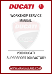 
DON'T MISS OUT ON THE OPPORTUNITY TO ENHANCE YOUR MOTORCYCLE KNOWLEDGE AND SKILLS. WITH THE 2000 DUCATI SUPERSPORT 900 FACTORY WORKSHOP SERVICE MANUAL, YOU CAN 