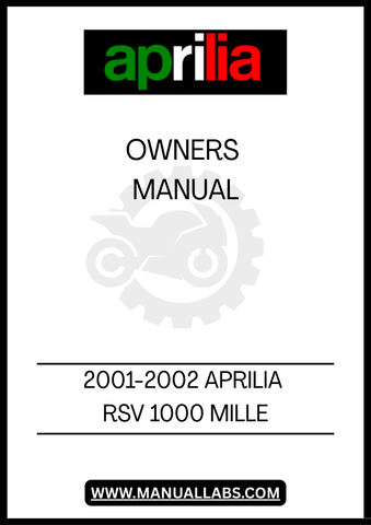 INSIDE, YOU'LL FIND DETAILED INSTRUCTIONS ON OPERATION, MAINTENANCE, AND TROUBLESHOOTING, ENSURING THAT YOU CAN KEEP YOUR RSV 1000 MILLE IN PEAK CONDITION. WITH EASY NAVIGATION AND A USER-FRIENDLY FORMAT, ACCESSING CRITICAL INFORMATION HAS NEVER BEEN SIMPLER.