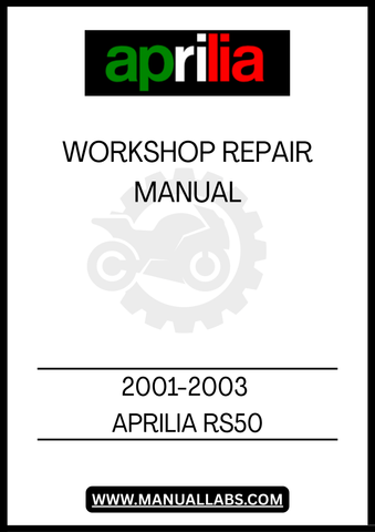 SCOPRI IL MANUALE DI RIPARAZIONE PER L'APRILIA RS50, SPECIFICO PER I MODELLI DAL 2001 AL 2003. QUESTO FILE PDF È UNA RISORSA INDISPENSABILE PER OGNI APPASSIONATO E MECCANICO, FORNENDO ISTRUZIONI DETTAGLIATE E SCHEMI UTILI PER LA MANUTENZIONE E LA RIPARAZIONE DELLA TUA MOTO.