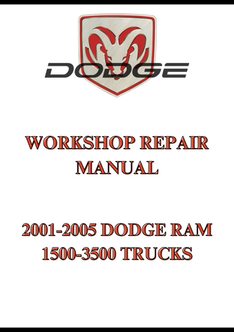 2001-2005 DODGE RAM 1500-3500 TRUCKS WORKSHOP REPAIR MANUAL - PDF