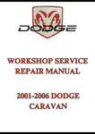 2001-2006 DODGE CARAVAN WORKSHOP SERVICE REPAIR MANUAL - PDF