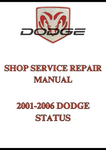 2001-2006 DODGE STATUS SHOP SERVICE REPAIR MANUAL - PDF
