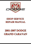2001-2007 DODGE GRAND CARAVAN SHOP SERVICE REPAIR MANUAL - PDF