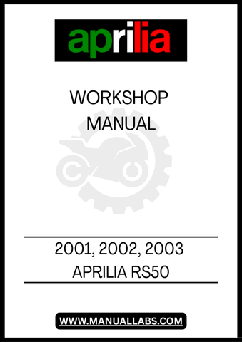 SCOPRI IL MANUALE DI OFFICINA PDF PER L'APRILIA RS50 DEGLI ANNI 2001, 2002 E 2003, UN INDISPENSABILE STRUMENTO PER OGNI APPASSIONATO E MECCANICO. QUESTO MANUALE DETTAGLIATO OFFRE ISTRUZIONI CHIARE E PRECISE PER LA MANUTENZIONE E LA RIPARAZIONE DELLA TUA MOTO, GARANTENDO PRESTAZIONI OTTIMALI E UNA LUNGA DURATA.