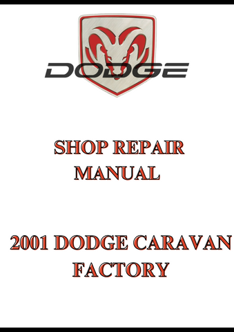 2001 DODGE CARAVAN FACTORY SHOP REPAIR MANUAL - PDF