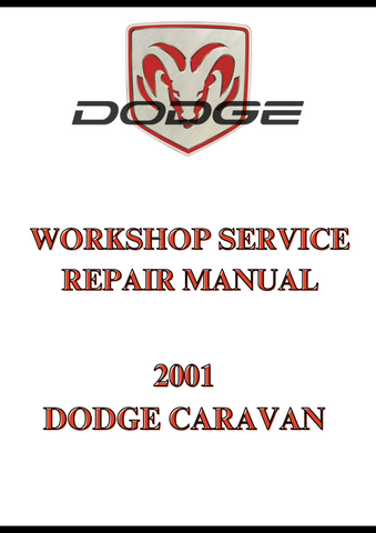 2001 DODGE CARAVAN WORKSHOP SERVICE REPAIR MANUAL - PDF