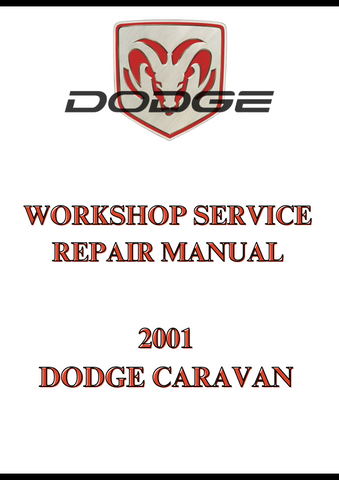 2001 DODGE CARAVAN WORKSHOP SERVICE REPAIR MANUAL - PDF