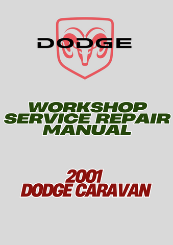 2001 DODGE CARAVAN WORKSHOP SERVICE REPAIR MANUAL - PDF