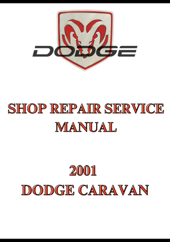 2001 DODGE CARAVAN SHOP REPAIR SERVICE MANUAL - PDF