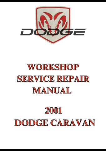 2001 DODGE CARAVAN WORKSHOP SERVICE REPAIR MANUAL - PDF