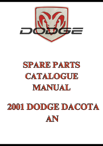2001 DODGE DACOTA AN SPARE PARTS CATALOGUE MANUAL - PDF