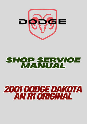2001 DODGE DAKOTA AN R1 ORIGINAL SHOP SERVICE MANUAL - PDF