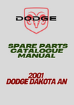 2001 DODGE DAKOTA AN SPARE PARTS CATALOGUE MANUAL - PDF