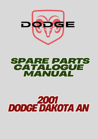 2001 DODGE DAKOTA AN SPARE PARTS CATALOGUE MANUAL - PDF