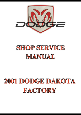 2001 DODGE DAKOTA FACTORY SHOP SERVICE MANUAL - PDF