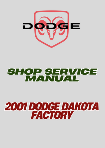 2001 DODGE DAKOTA FACTORY SHOP SERVICE MANUAL - PDF