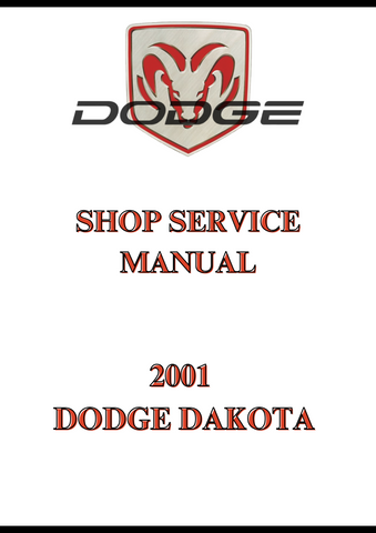 2001 DODGE DAKOTA SHOP SERVICE MANUAL - PDF